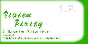 vivien pirity business card